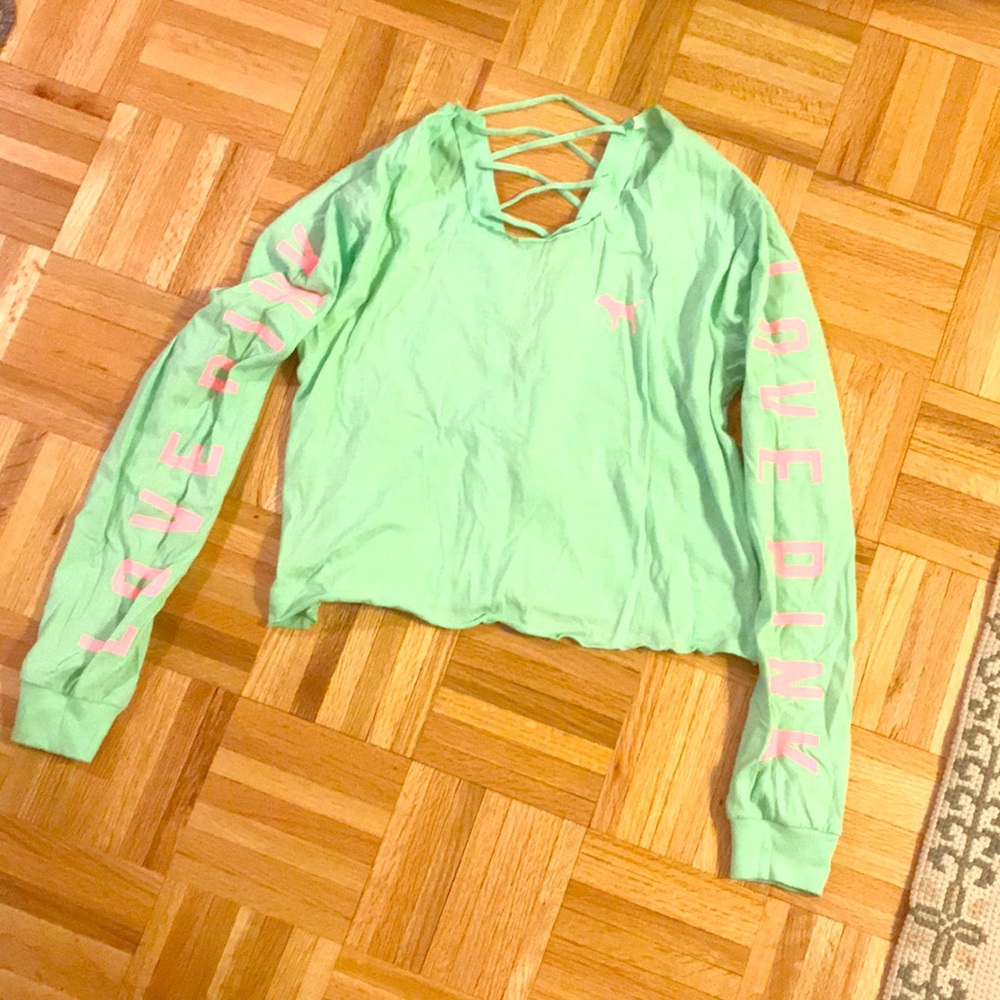 NWOT Small VS Pink Crop Top